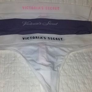New Large Victoria Secret lot of 3 thongs